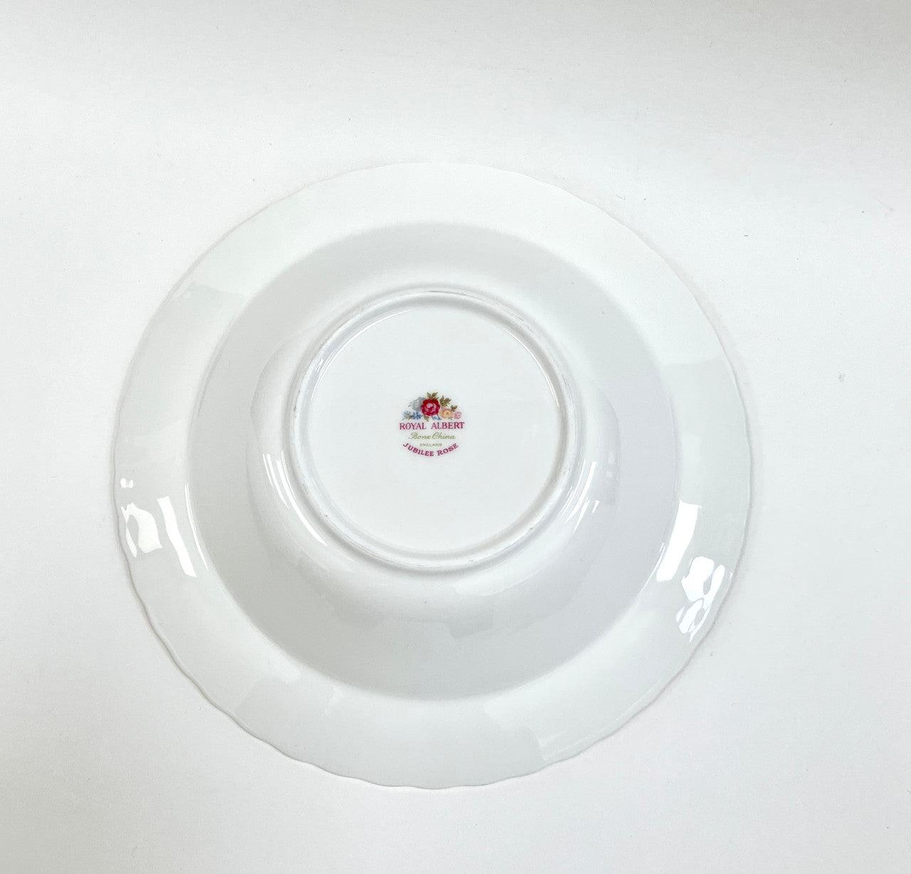 Royal Albert, Jubilee Rose, Rimmed, Soup, Bowl, 8" wide