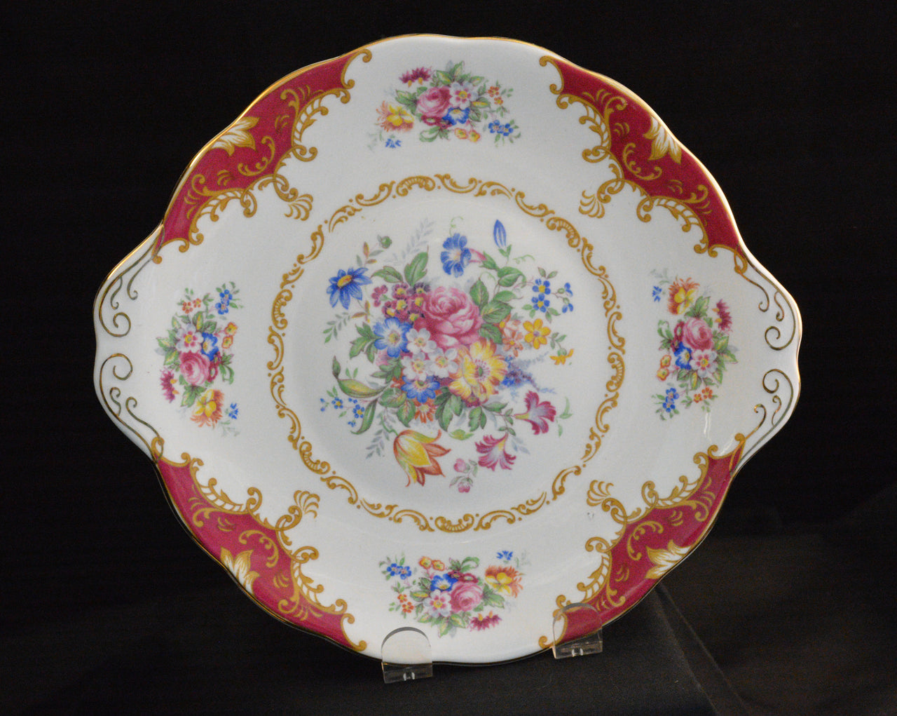 Royal Albert, Canterbury, Cake Plate, Two Handled, Vintage