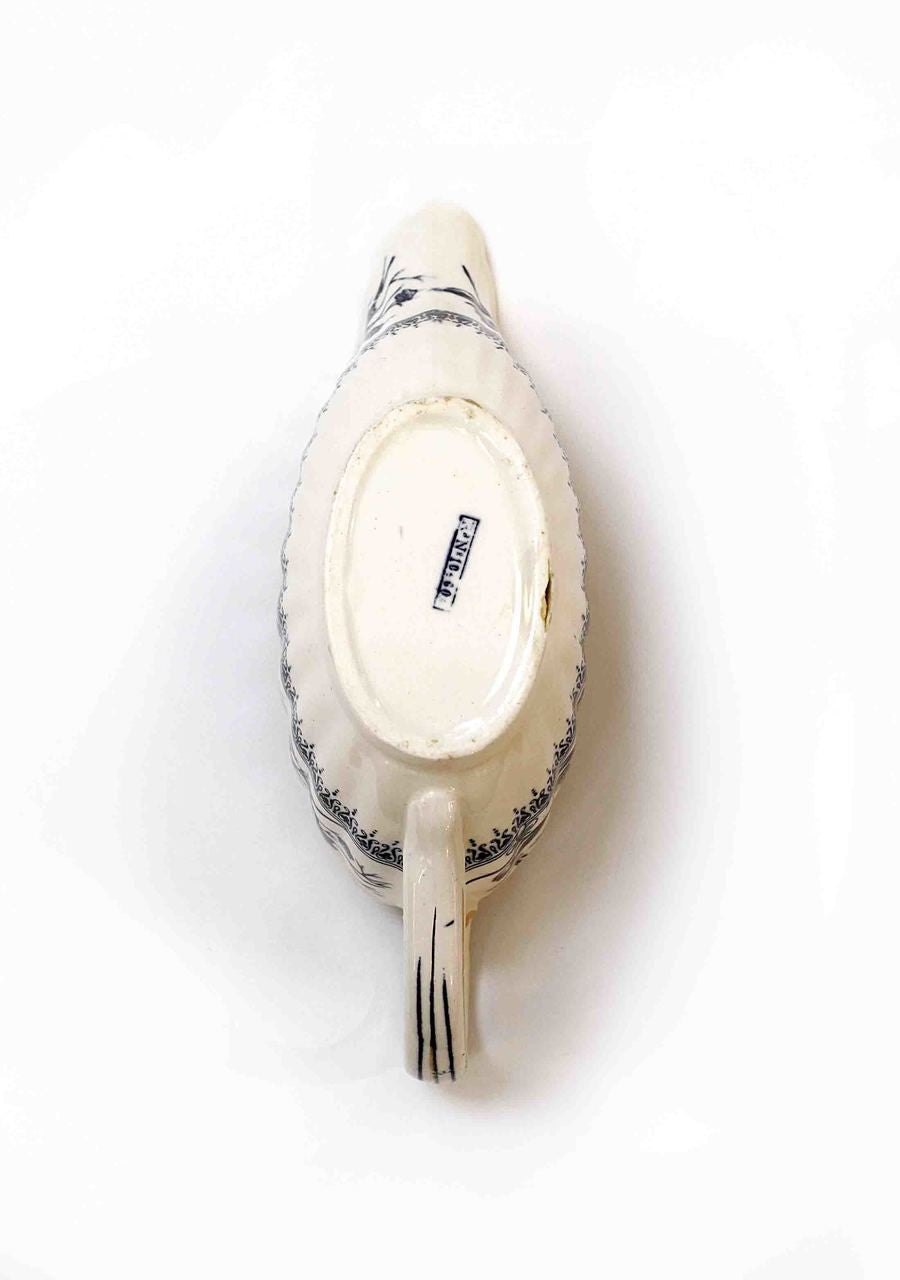 Antique, Set, Platters, Graduated, Gravy Boat, 1884