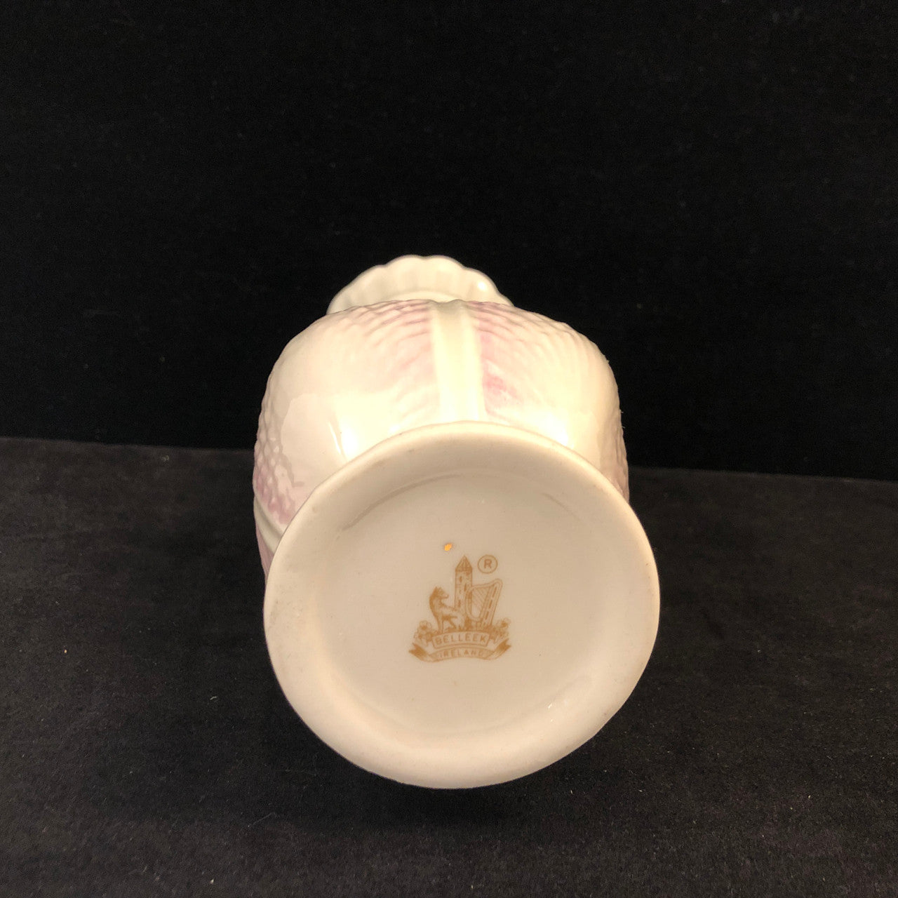 Belleek Pink Shell Vase