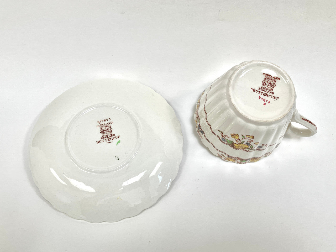 Spode, Copeland, Buttercup, Butter cup, Cup and Saucer, Teacup and Saucer, Tea cup and Saucer, Vintage, Antique