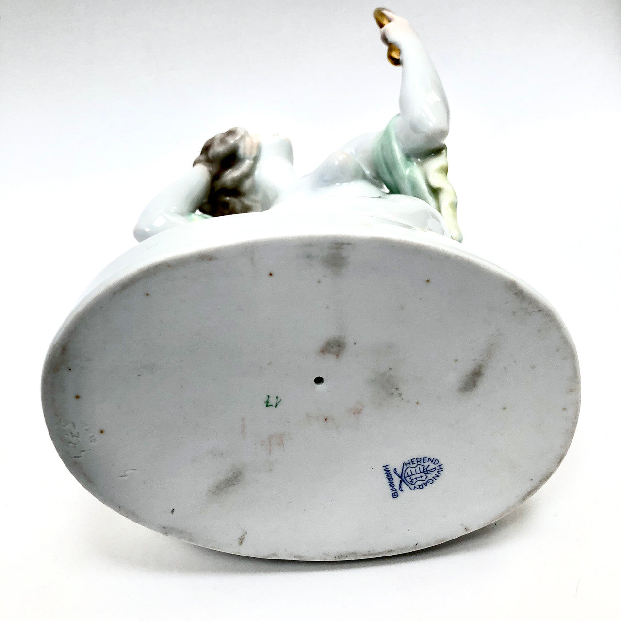Herend, 5724, Figurine, Female, Nude, with Hand Mirror, Hungary, Porcelain, Vintage, Mid-Century,