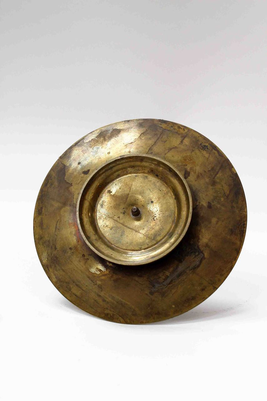 Vintage Brass Inkwell, 1920s - 1940s