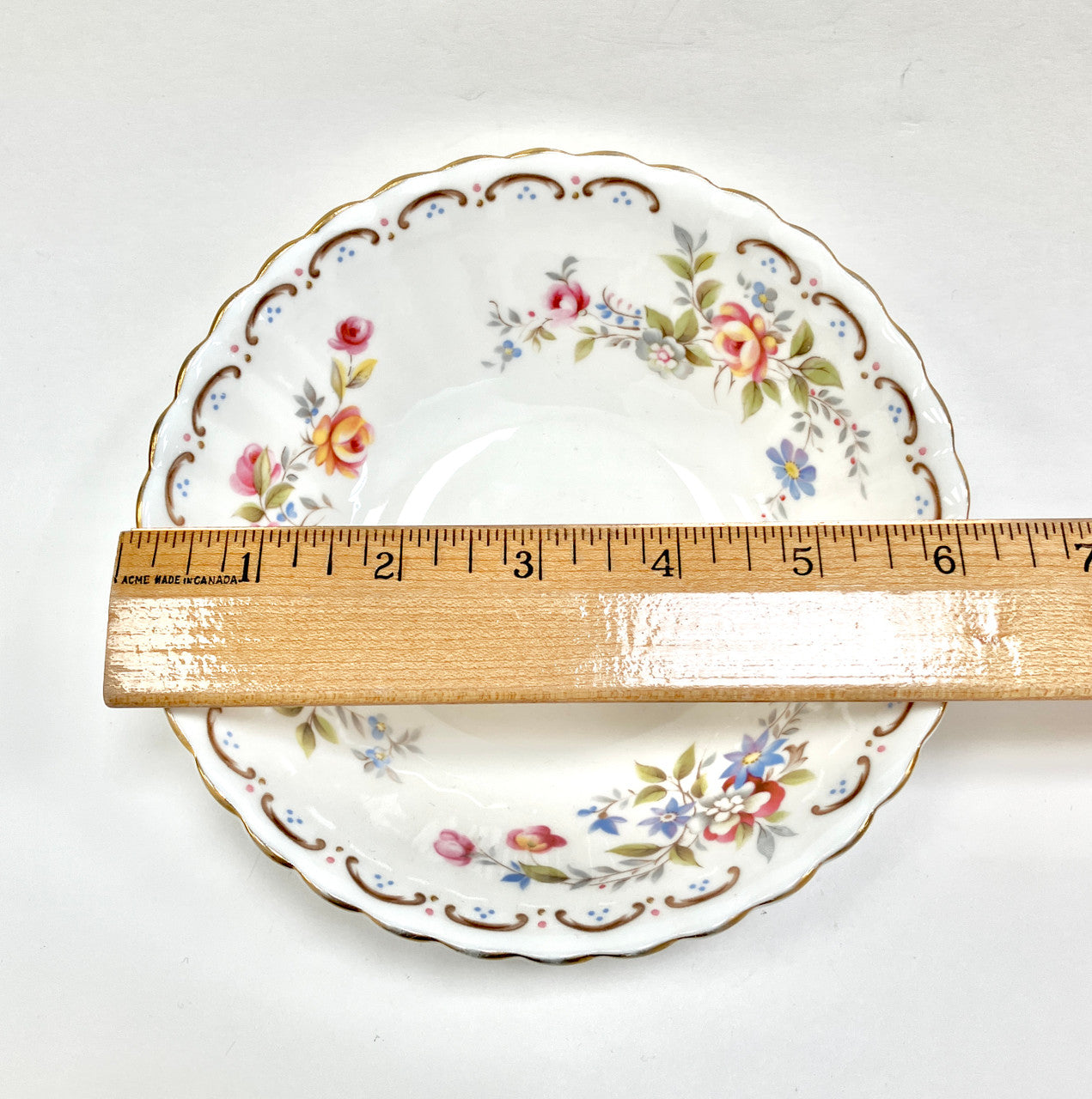 Royal Albert, Jubilee Rose, Round, Coupe, Cereal, Bowl, Fine Bone China, Vintage, Floral