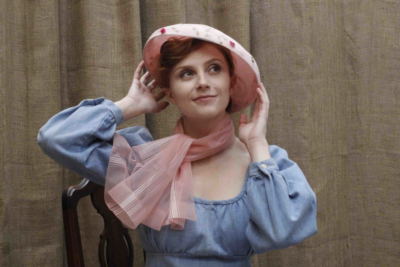 Pink fabric summer hat