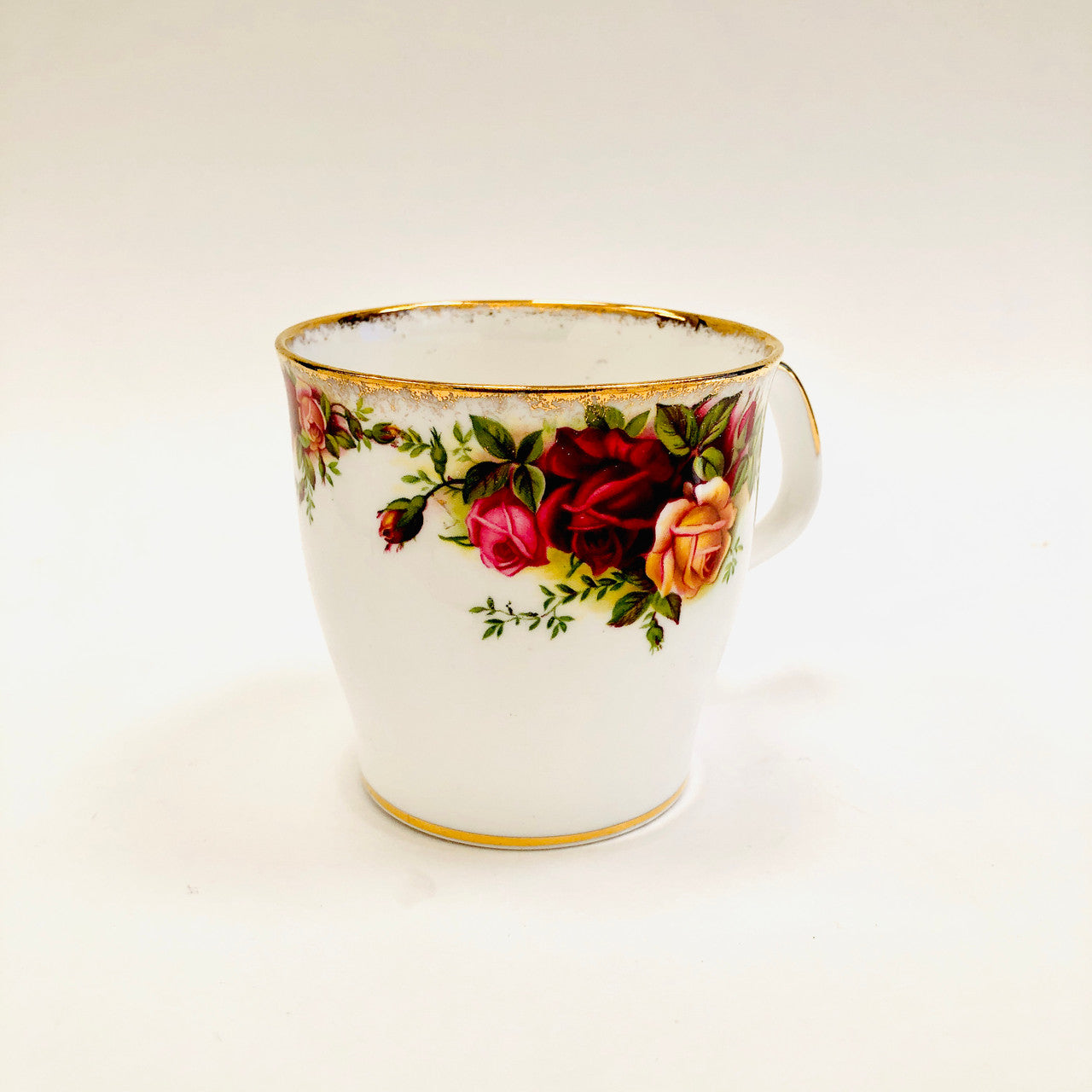 Royal Albert, Old Country Roses, Lyric, Mug, Coffee, Tea, Hot Chocolate, Vintage, Red, Roses, England,  Steampunk