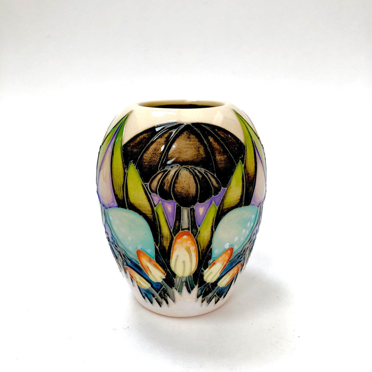 Moorcroft, Indigo Lace, Vase, 102-3, Vicky Lovatt