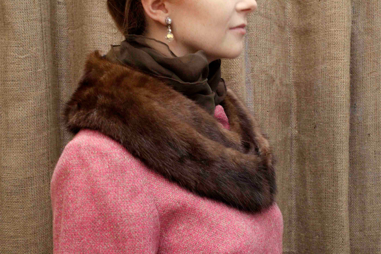 Vintage fur collar