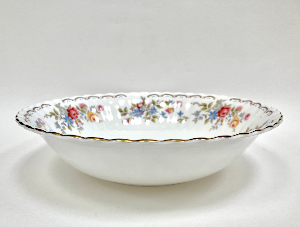 Royal Albert, Jubilee Rose, Round, Vegetable, Bowl, Fine Bone China, Vintage, Floral