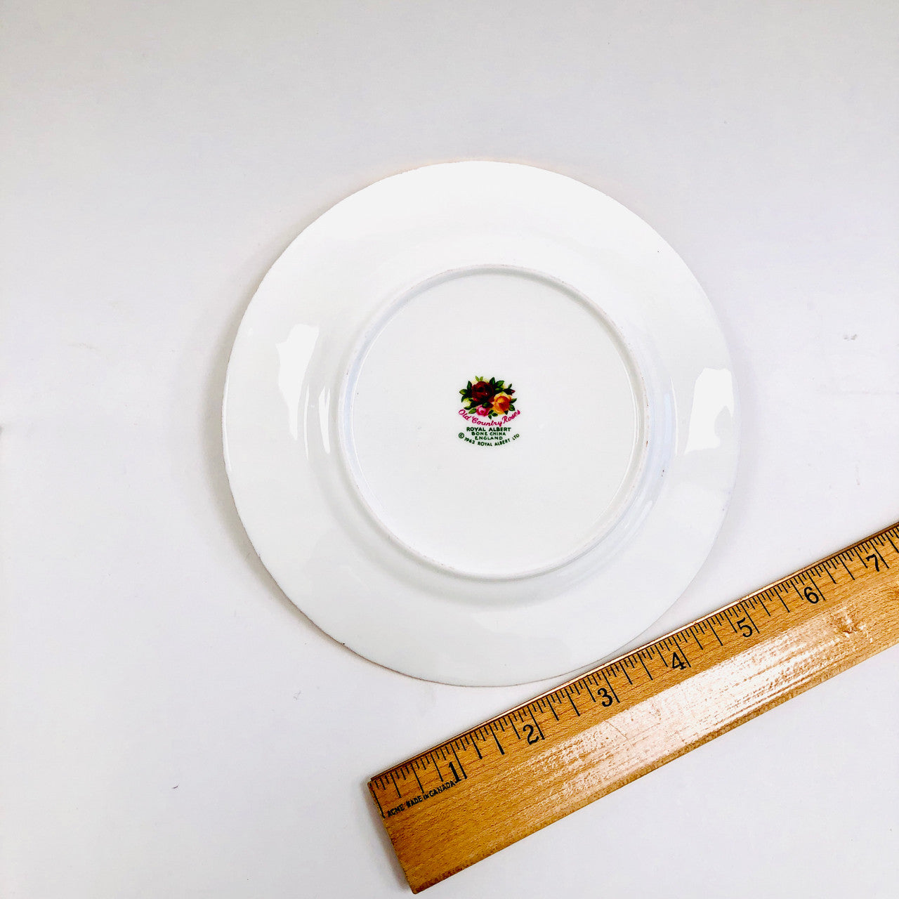 Royal Albert, Old Country Roses, Plate, Bread and Butter, Vintage, Red, Roses, England, Steampunk