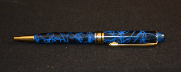 1970's, Vintage, Pepsi, Ball Point, Pen, Black, Blue & Gold