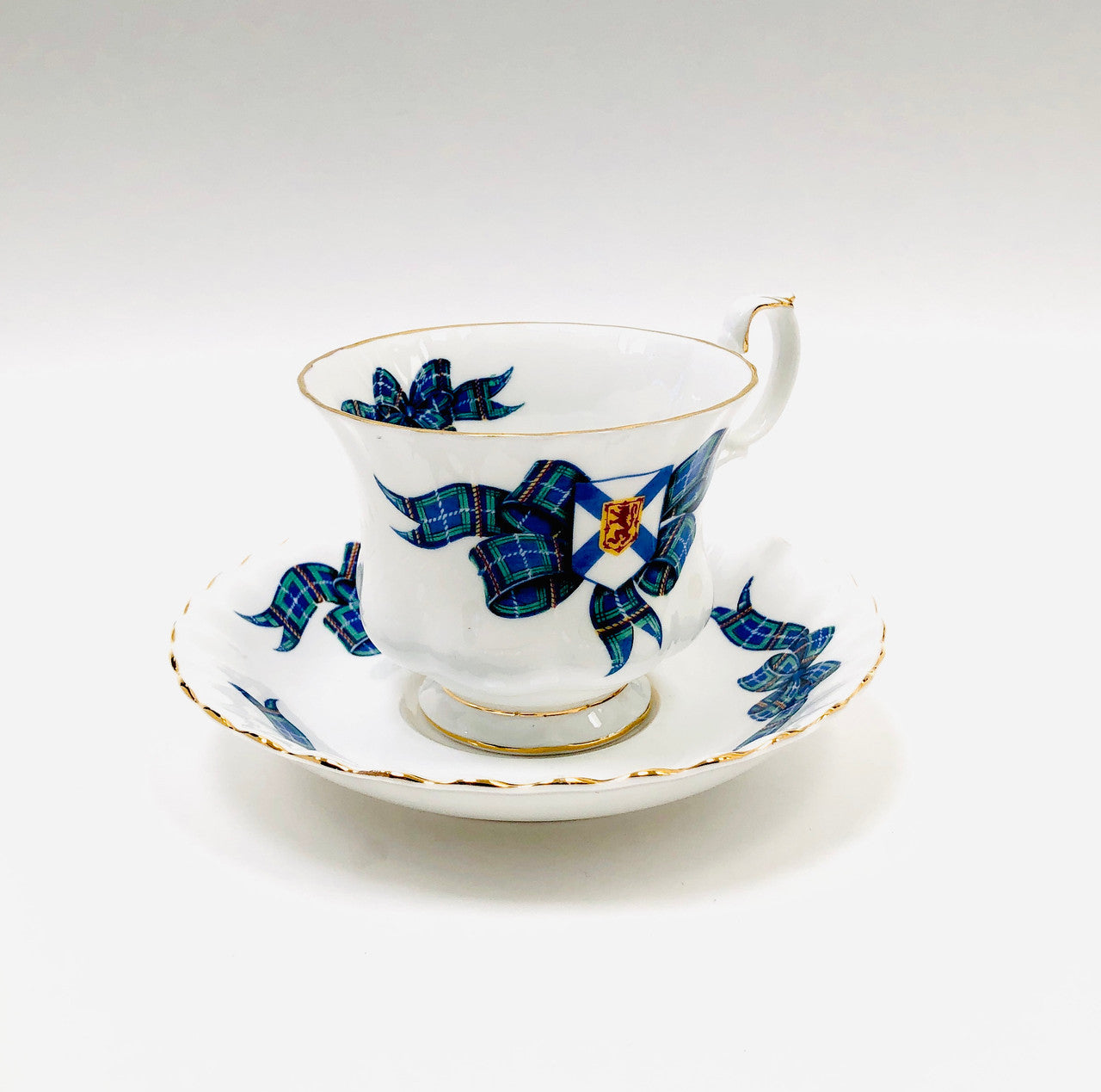 Royal Albert, Nova Scotia, Tartan, Montrose, Cup, Saucer, Teacup, Vintage, Steampunk