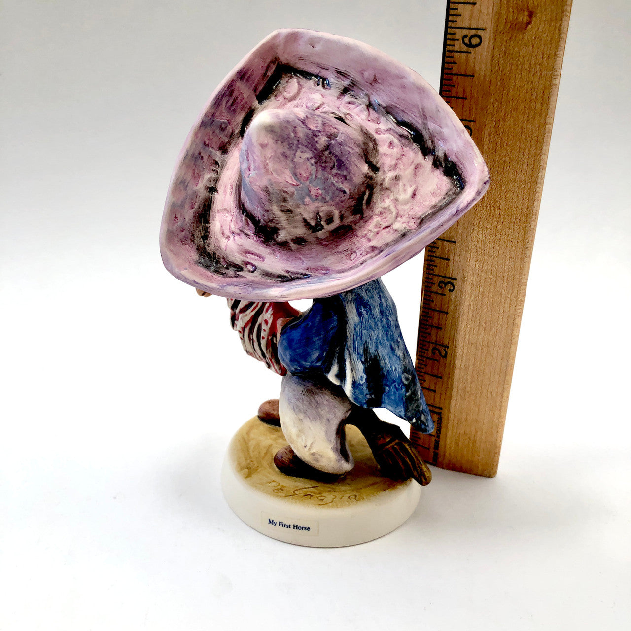 Goebel, Figurine, Vintage, My First Horse, 10 312, Del Grazia, Rare, Porcelain, Ceramic, Mexican Boy,