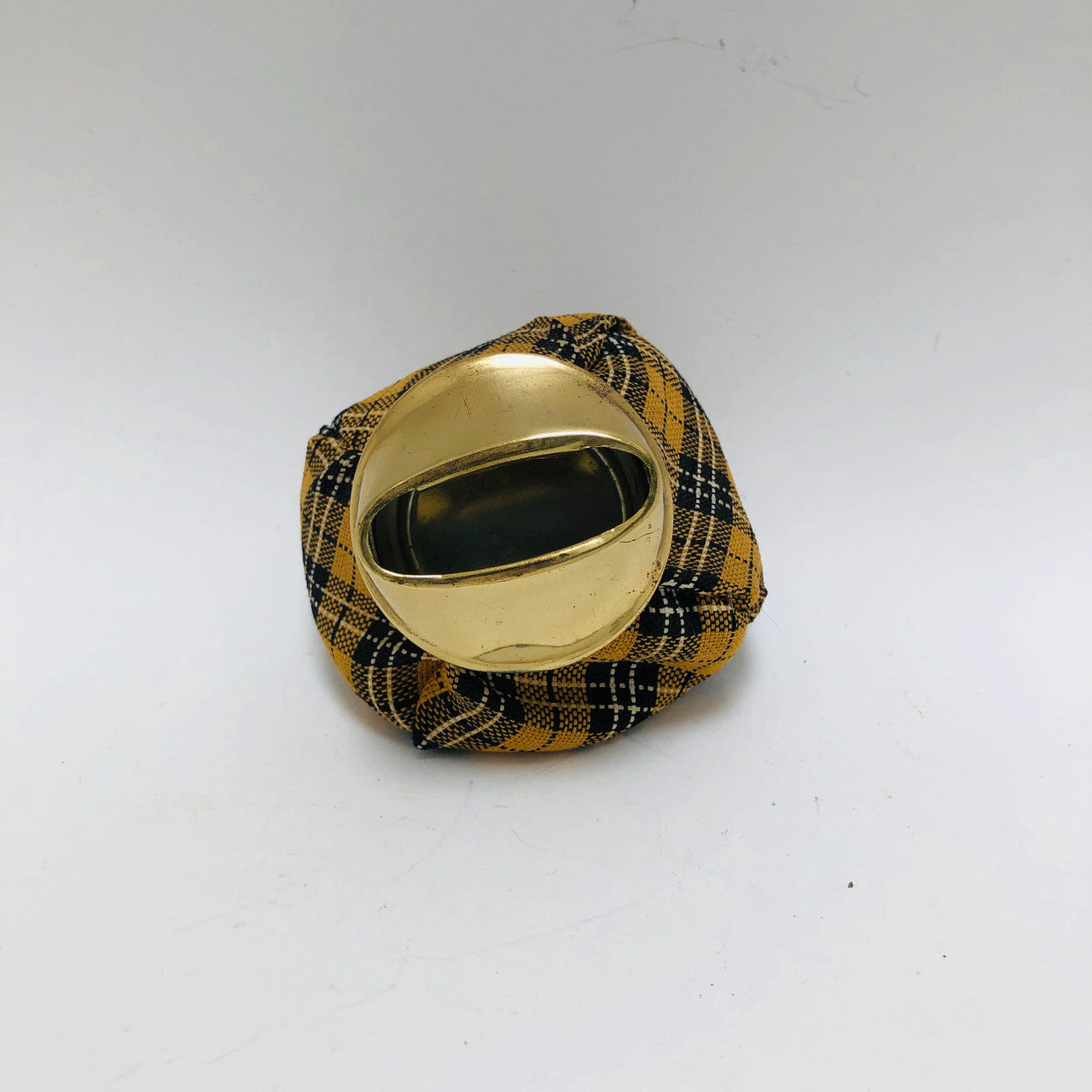 Ash Tray, Beanbag, Vintage, Plaid cloth, Retro, 1950s