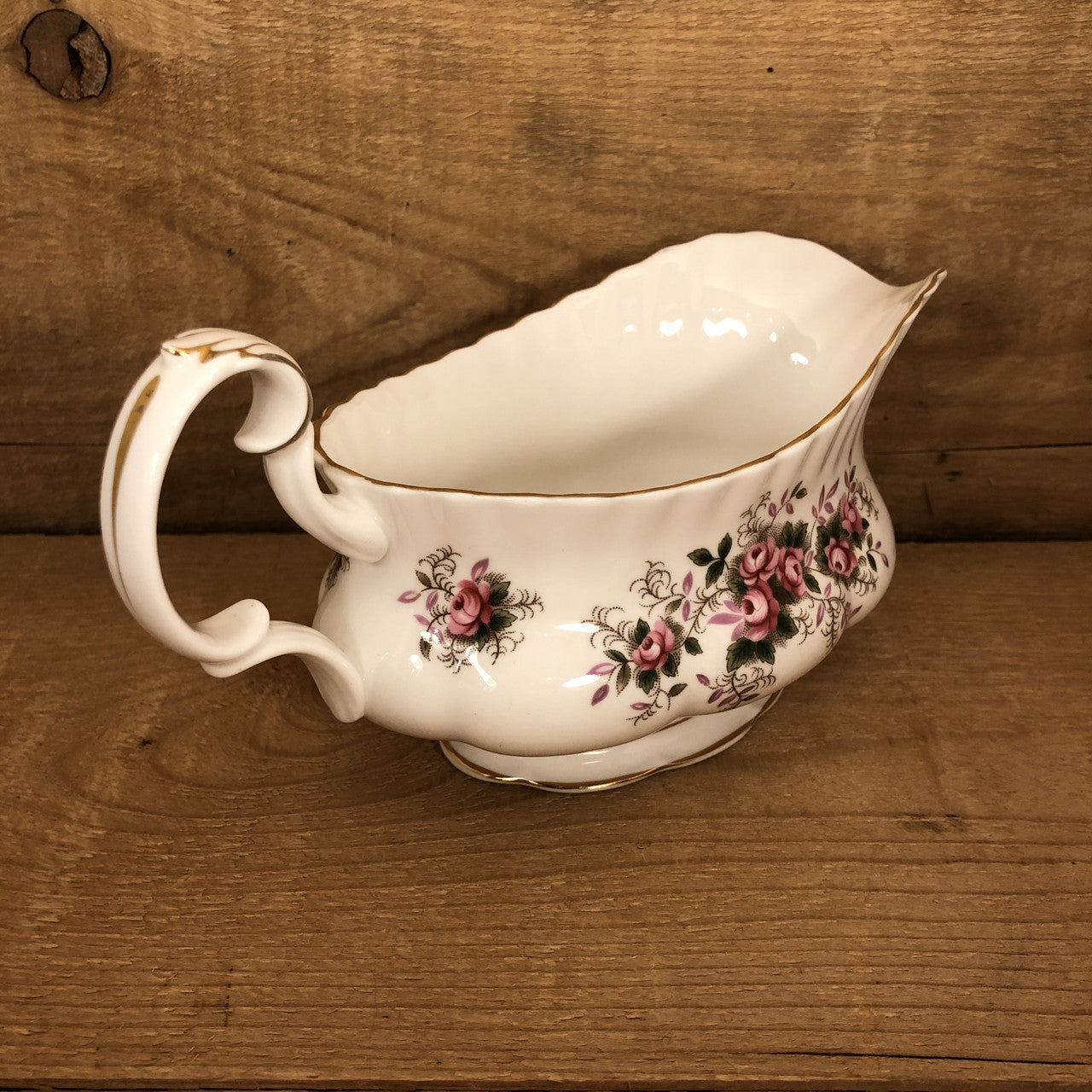 Royal Albert, Lavender Rose, Vintage Gravy Boat and Liner