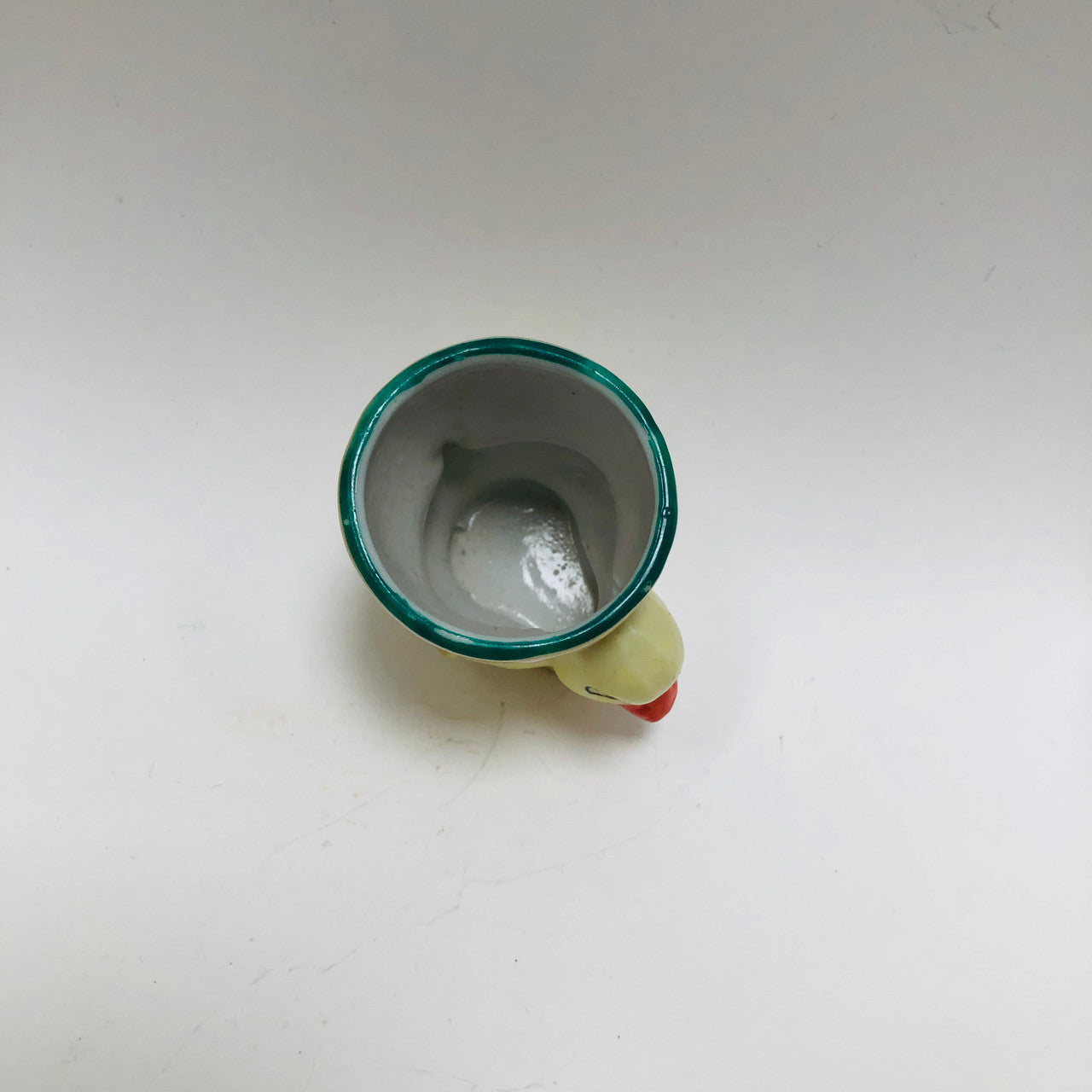 Ceramic, Vintage, Retro, Duckling, Figural, ~1950s, Egg Cup, Japan, Yellow