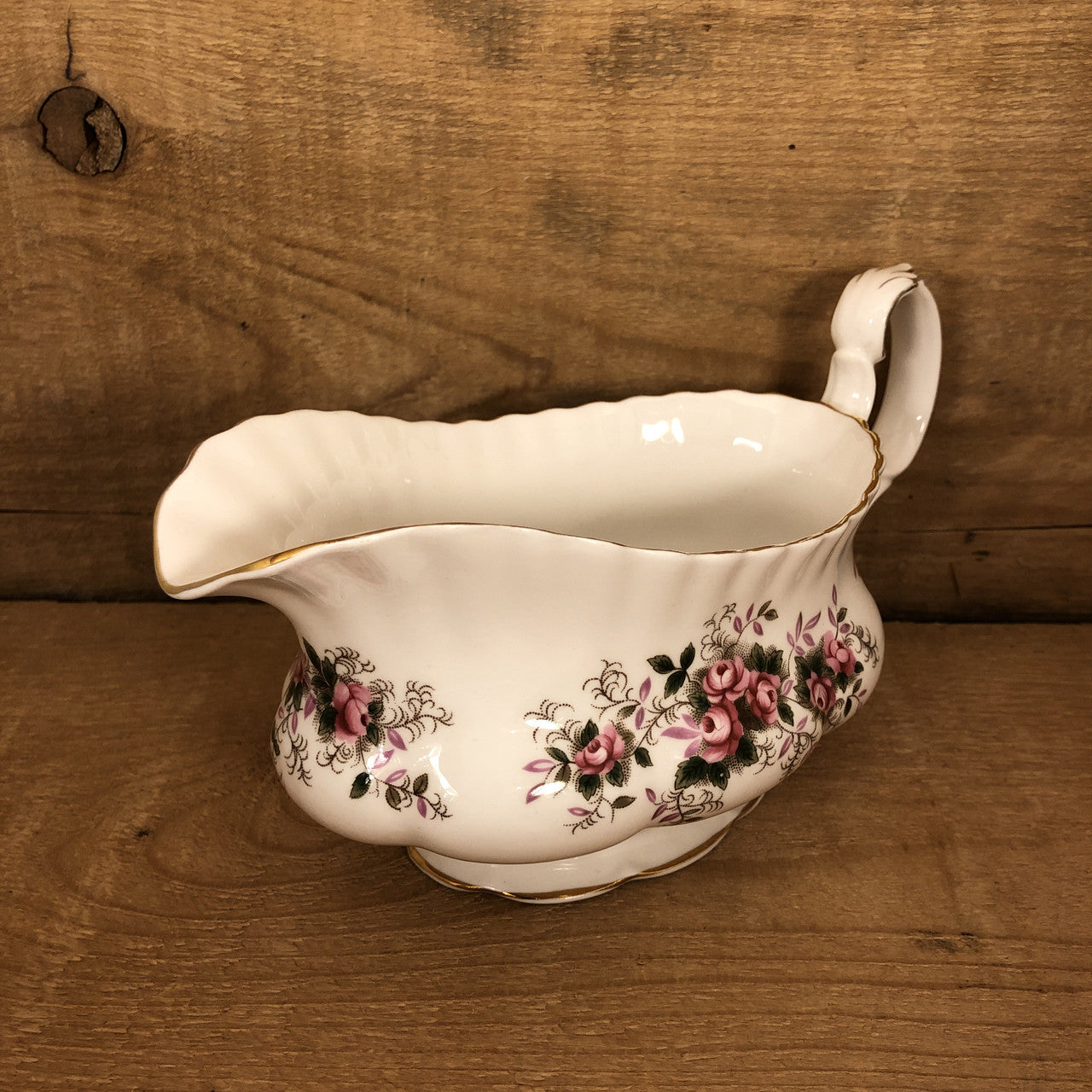 Royal Albert, Lavender Rose, Vintage Gravy Boat and Liner