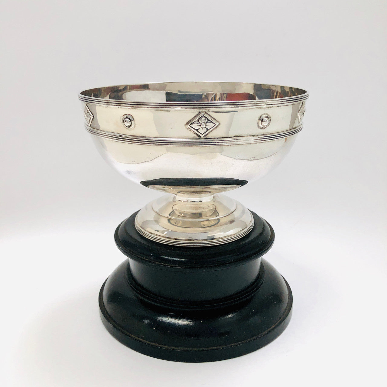 Vintage, Antique, Sterling, Silver, Bowl, Cup. Trophy, with Pedestal, 1922, Walker and Hall