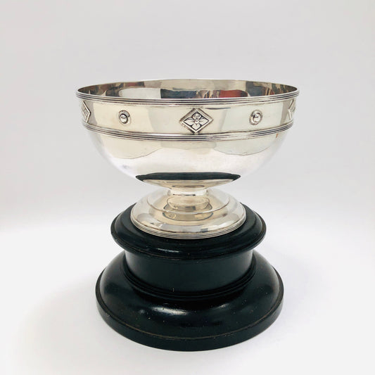 Vintage, Antique, Sterling, Silver, Bowl, Cup. Trophy, with Pedestal, 1922, Walker and Hall