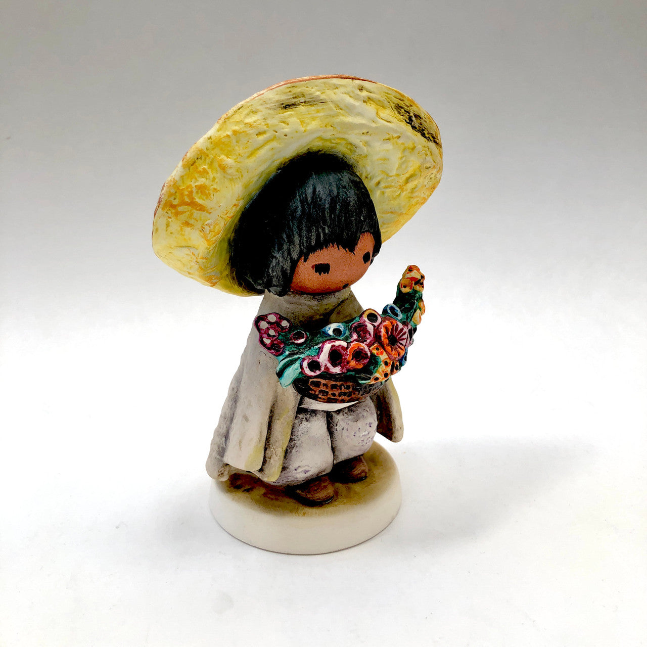 Goebel, Figurine, Vintage, Flower Boy, 10 311, Del Grazia, Rare, Porcelain, Ceramic, Mexican Boy,
