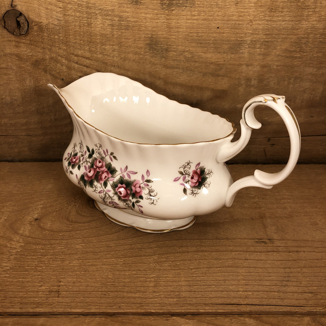 Royal Albert, Lavender Rose, Vintage Gravy Boat and Liner