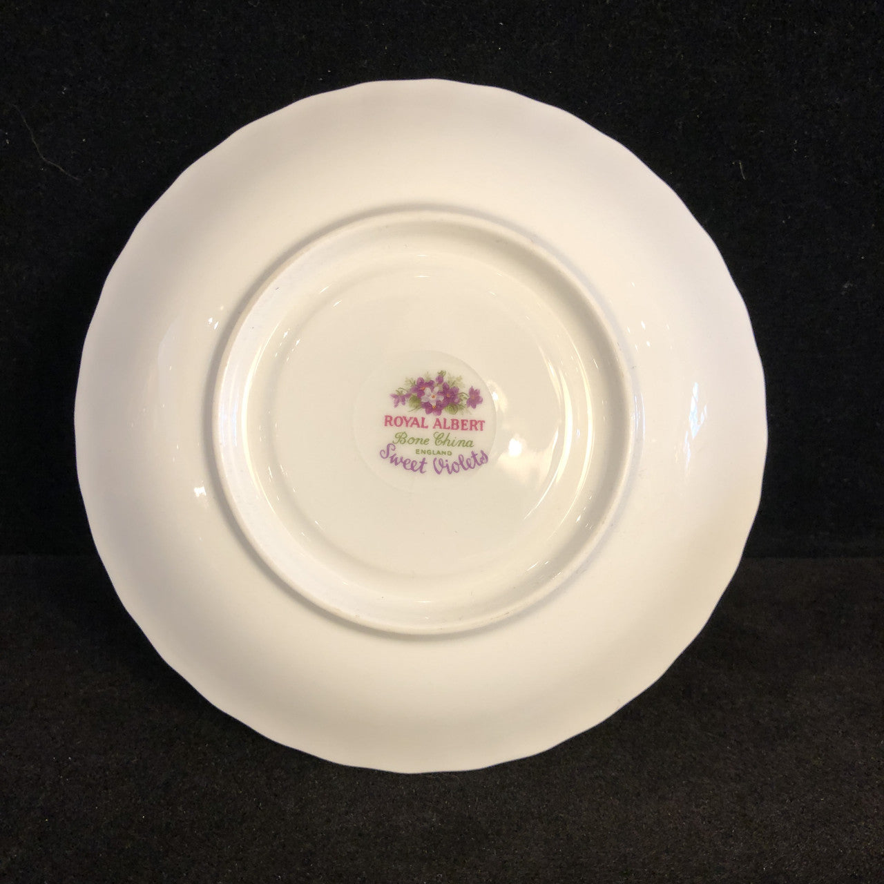 Royal Albert, Sweet Violets, Teacup, Saucer, Cup and Saucer, Vintage, England, Gold Trimmed