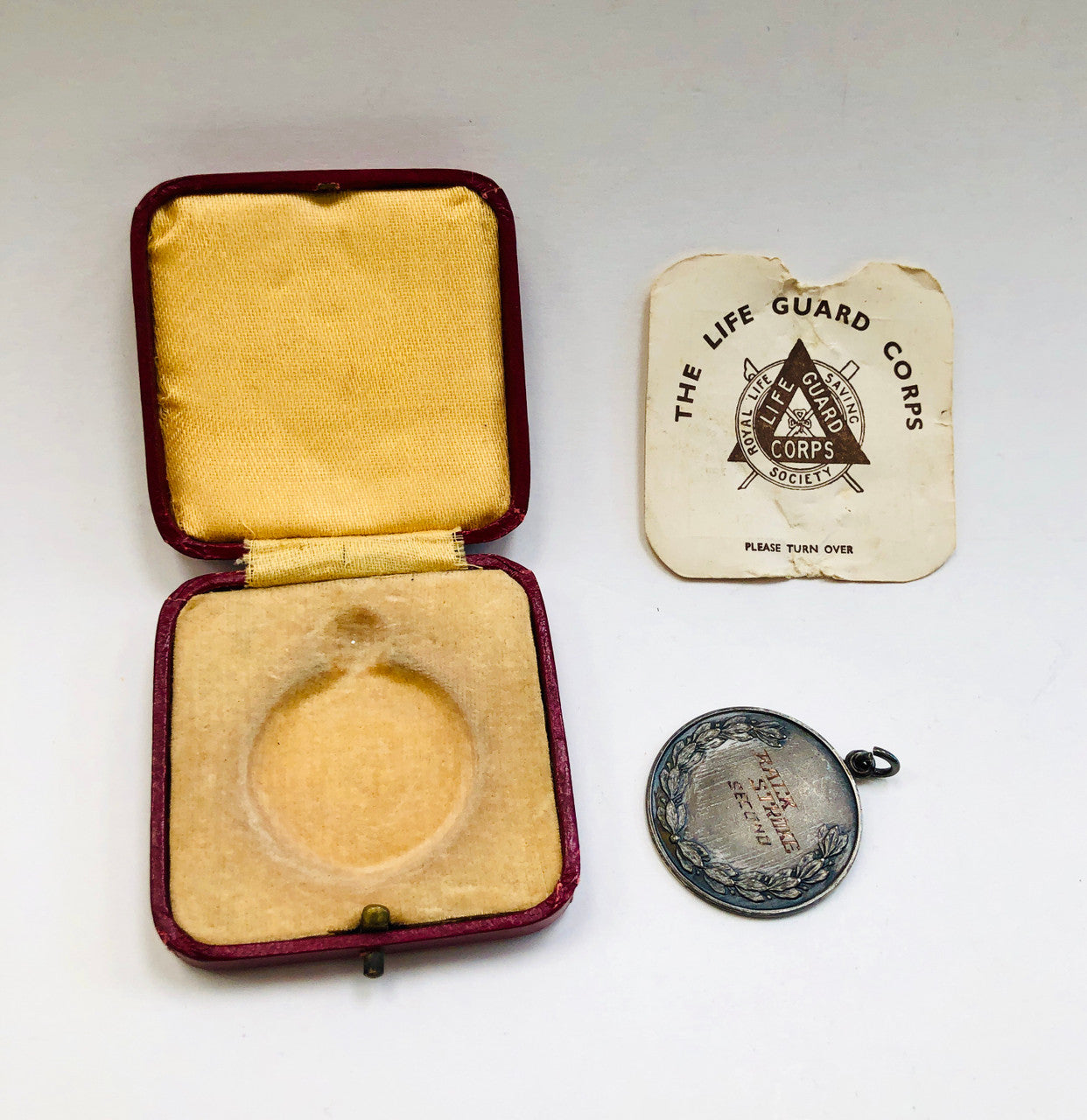 Sterling Silver Medal, Royal Life Saving Society, Royal Air Force