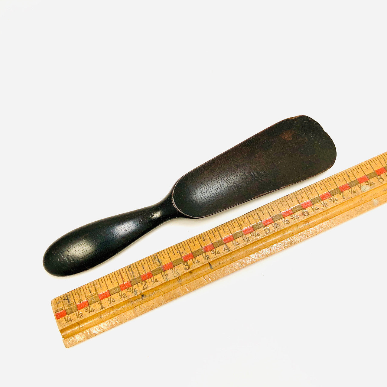 Vintage, Black Wood, Shoe Horn, Wood, Ebony