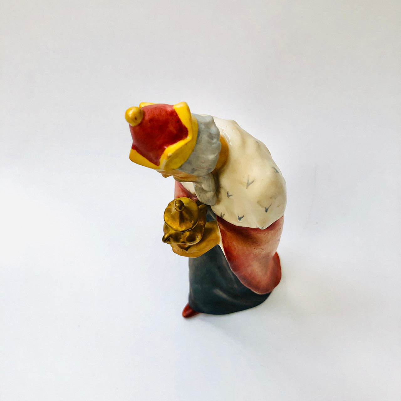 Goebel, Figurine, Vintage, Red Cloaked King, Three Kings, Wiseman, Wisemen, Christmas, Xmas, Nativity, Rare, Porcelain, Ceramic, TMK1, FULL BEE, Red Cloak