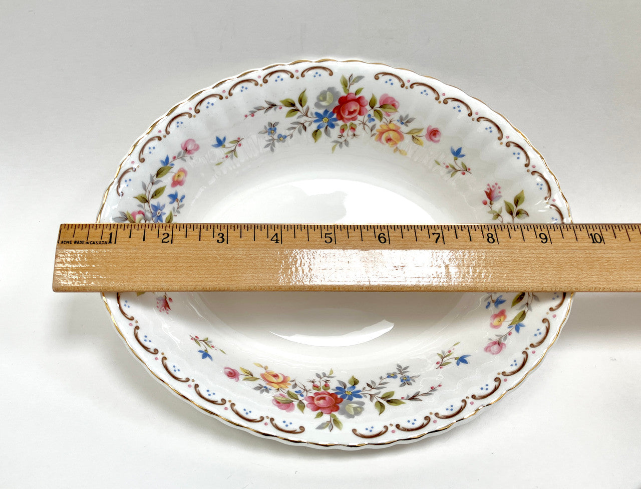 Royal Albert, Jubilee Rose, Oval, Vegetable, Bowl, Fine Bone China, Vintage, Floral