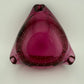 Mid-century Modern, Murano, Art Glass, Three Cornered, Pink, Glass, Bowl