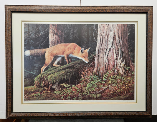 Wood framed print - "Forest Chase" - Marla Wilson