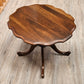 Oval scalloped coffee table, 4 legs