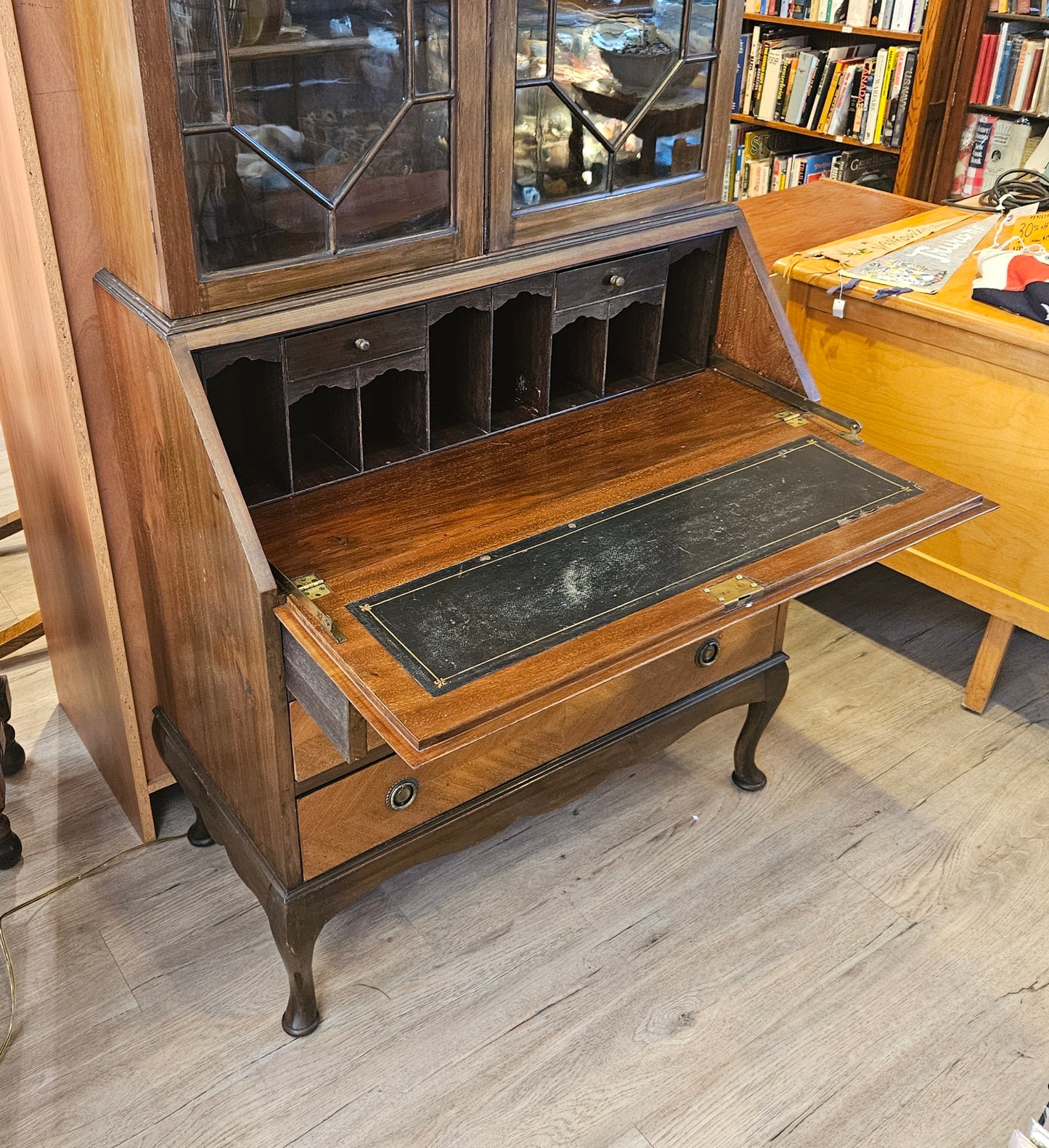 Antique secretaire in 2 parts