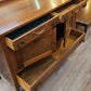 Sideboard with mirrored backsplash, solid oak