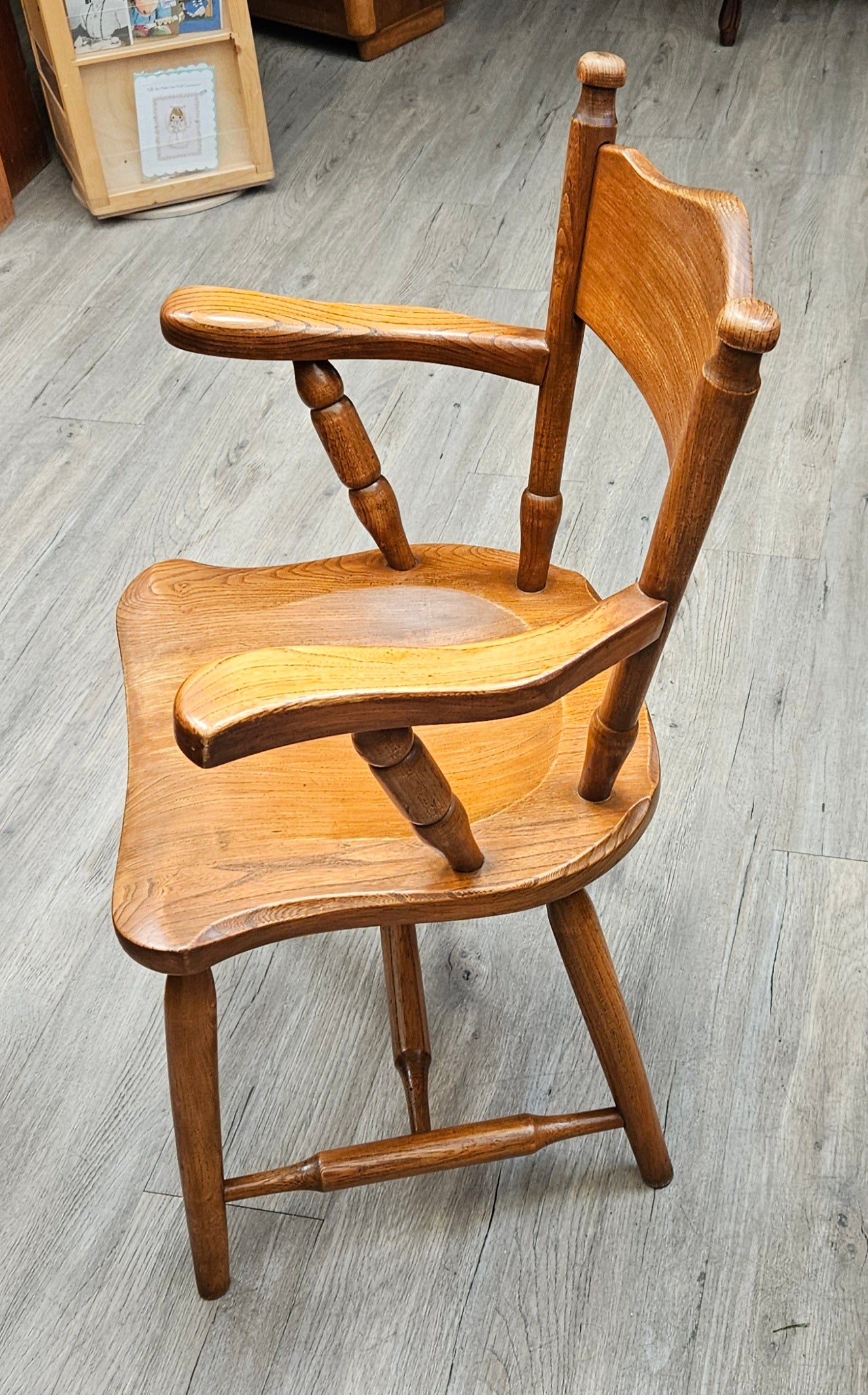 Vintage wooden armchair