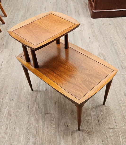 Teak step table