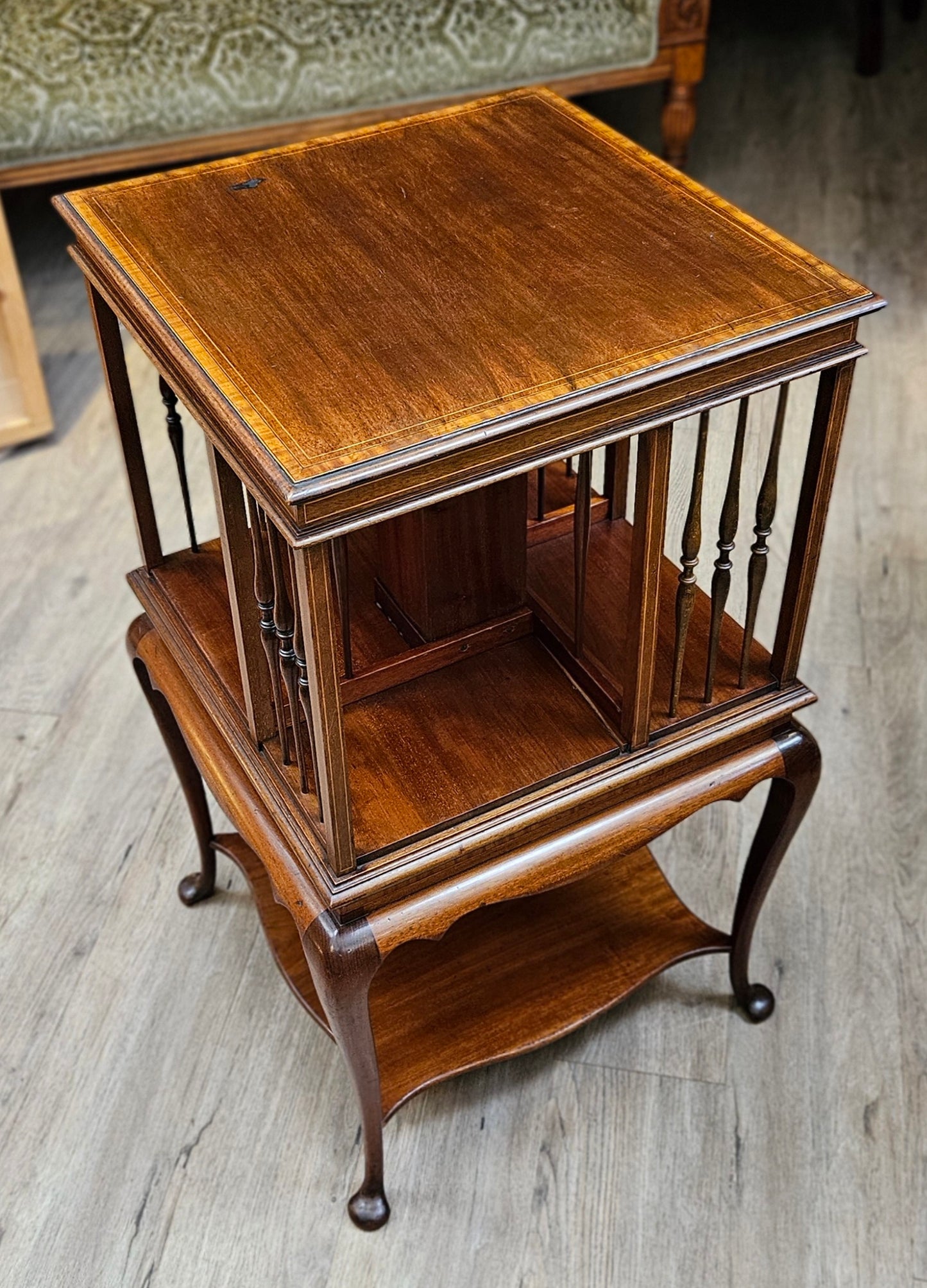 Antique revolving bookcase