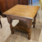 Square oak table, Aesthetic Movement