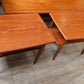 Pair of Teak side tables with shelf