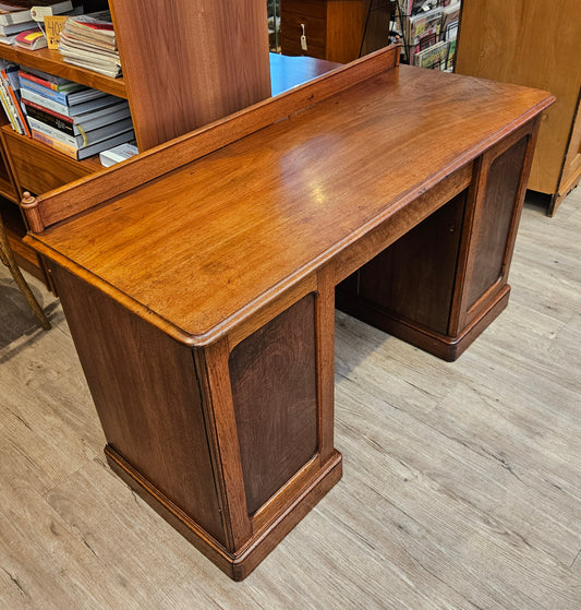 Mahogany desk, converted from side server