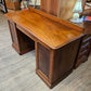 Mahogany desk, converted from side server