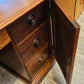 Mahogany desk, converted from side server