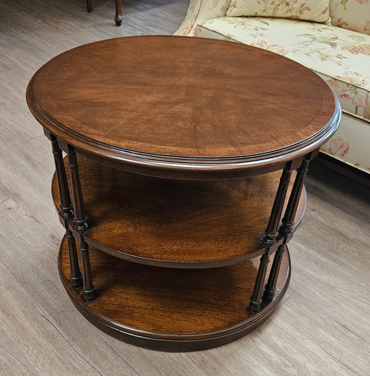Oval 3 level table, Drexel