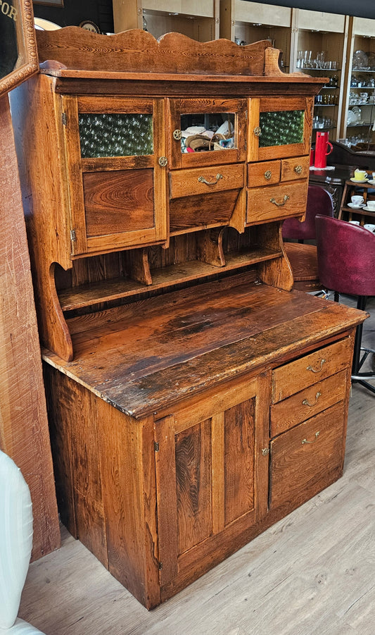 Antique oak Hoosier
