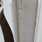 Long dresser with mirror, painted white