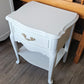 Nightstand painted white