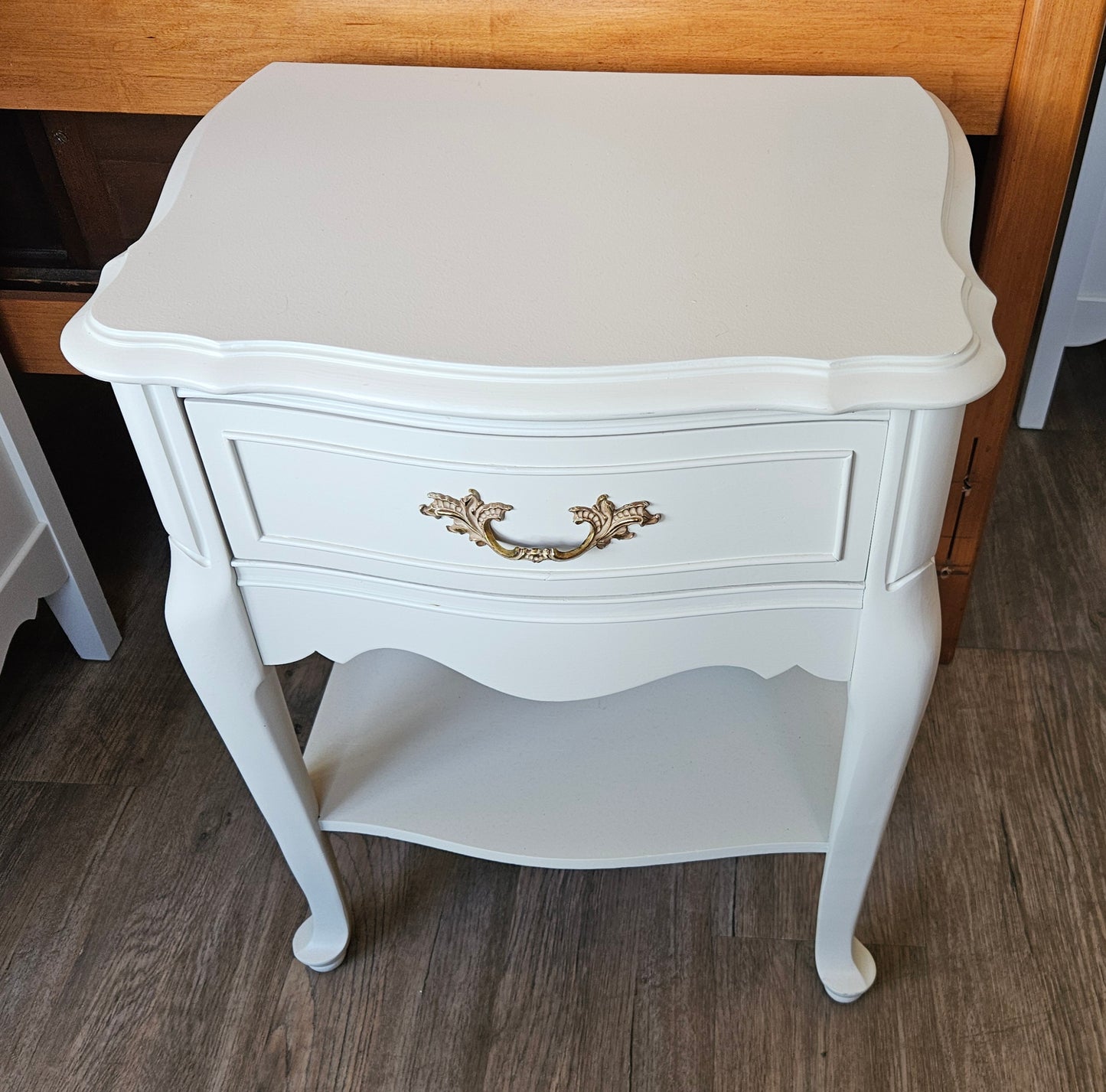 Nightstand painted white