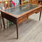 Large desk with drawers , tooled leather top, Louis XVI style