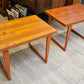 Pair of Teak end tables, Tangevald Hansen, Denmark